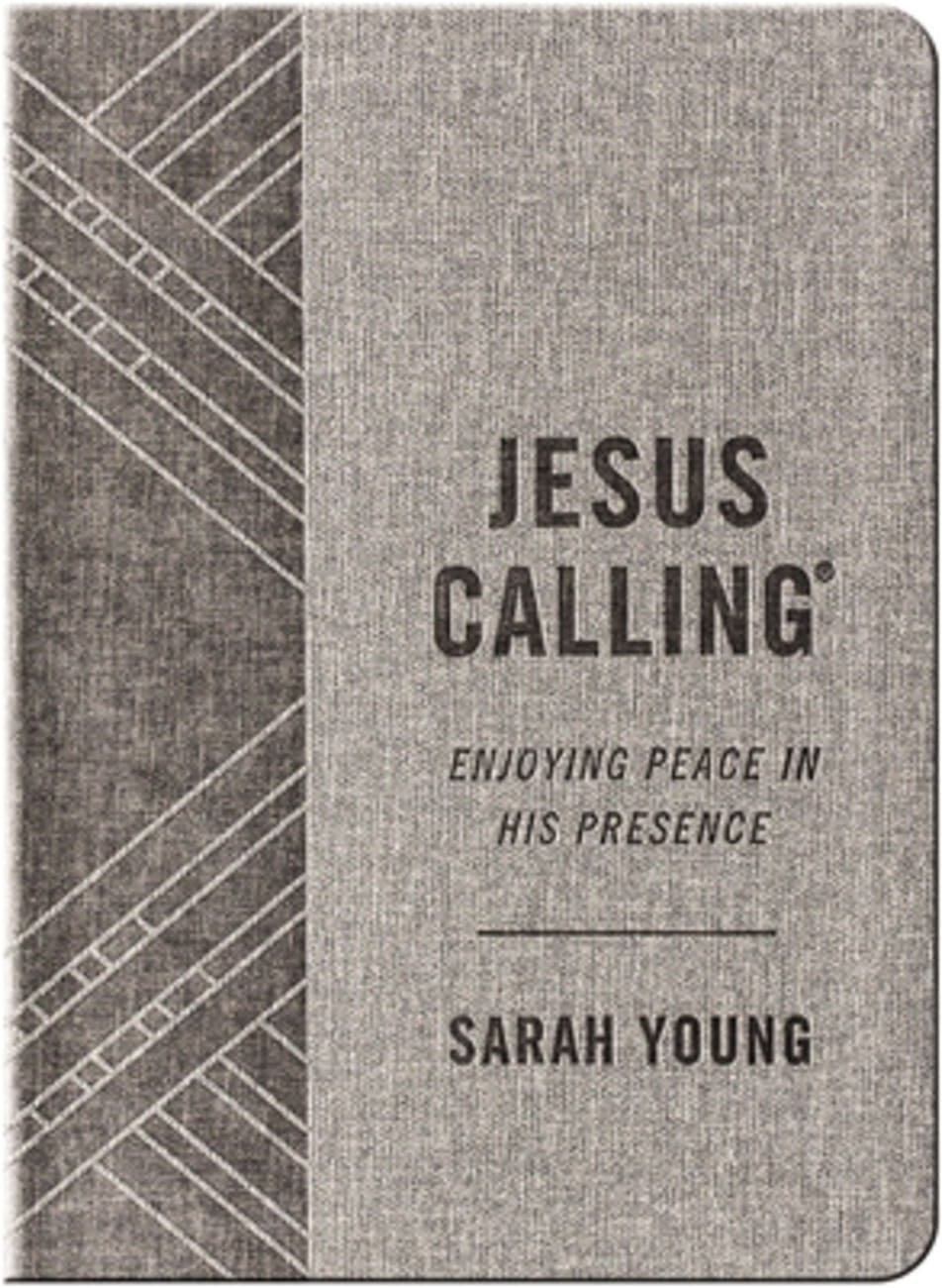 Jesus Calling: Enjoying Peace in His Presence (With Full Scriptures) (Textured Gray) Imitation Leather