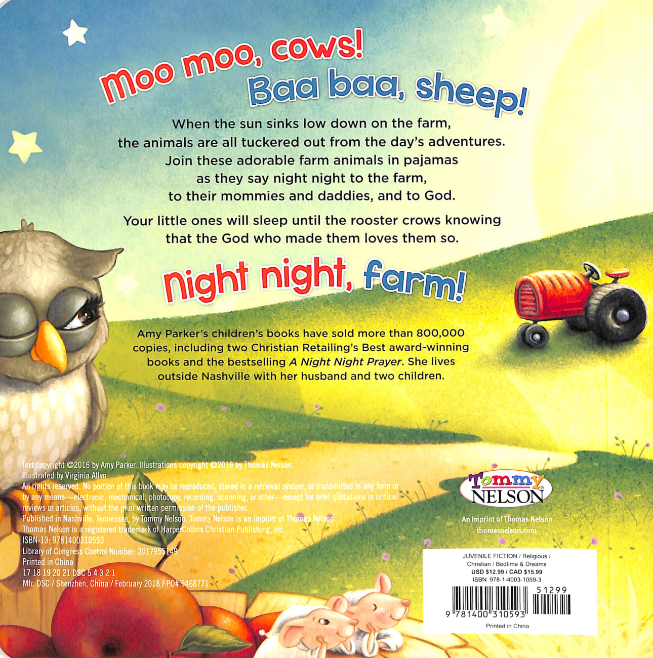 Night Night, Farm Touch and Feel (Night, Night Series) Board Book