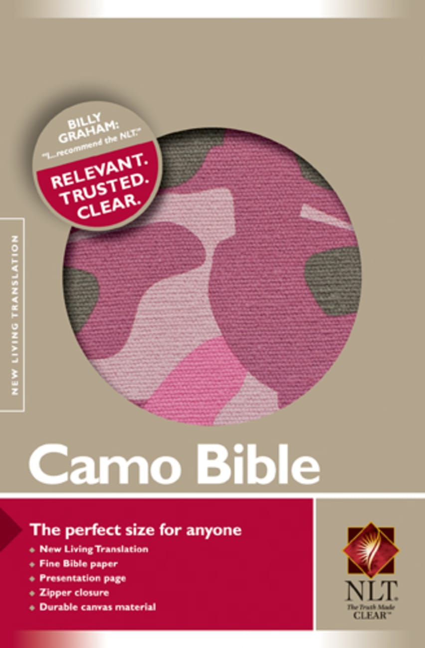 NLT Compact Canvas Camo Pink With Zipper (Black Letter Edition) Fabric