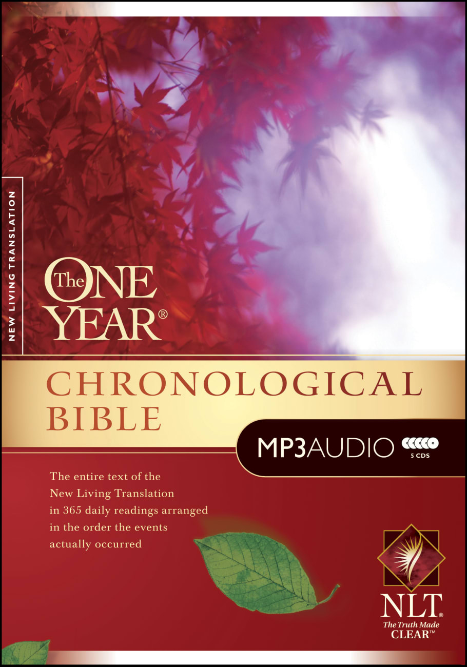 NLT Audio One Year Chronological Bible (5 Mp3 Cds) CD