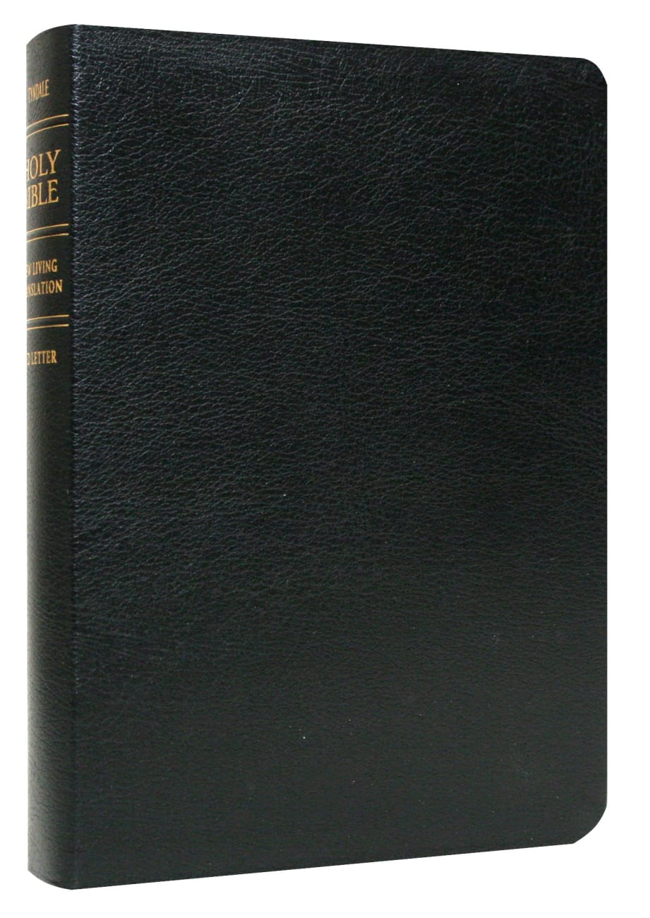 NLT Holy Bible Giant Print Black (Red Letter Edition) Bonded Leather