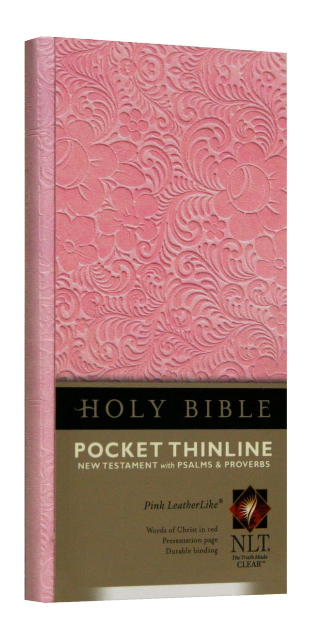 NLT Pocket Thinline New Testament With Psalms/Proverbs Pink (Black Letter Edition) Imitation Leather