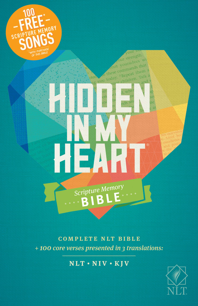 NLT Hidden in My Heart Scripture Memory Bible (Black Letter Edition) Paperback