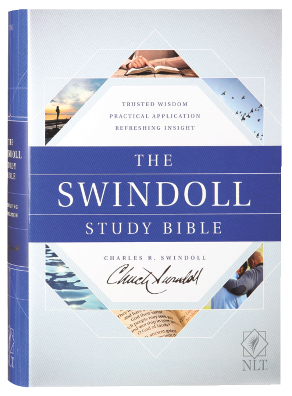 NLT Swindoll Study Bible (Black Letter Edition) Hardback