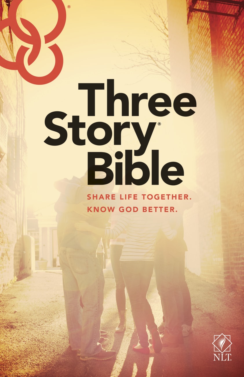 NLT Three Story Bible (Black Letter Edition) Hardback