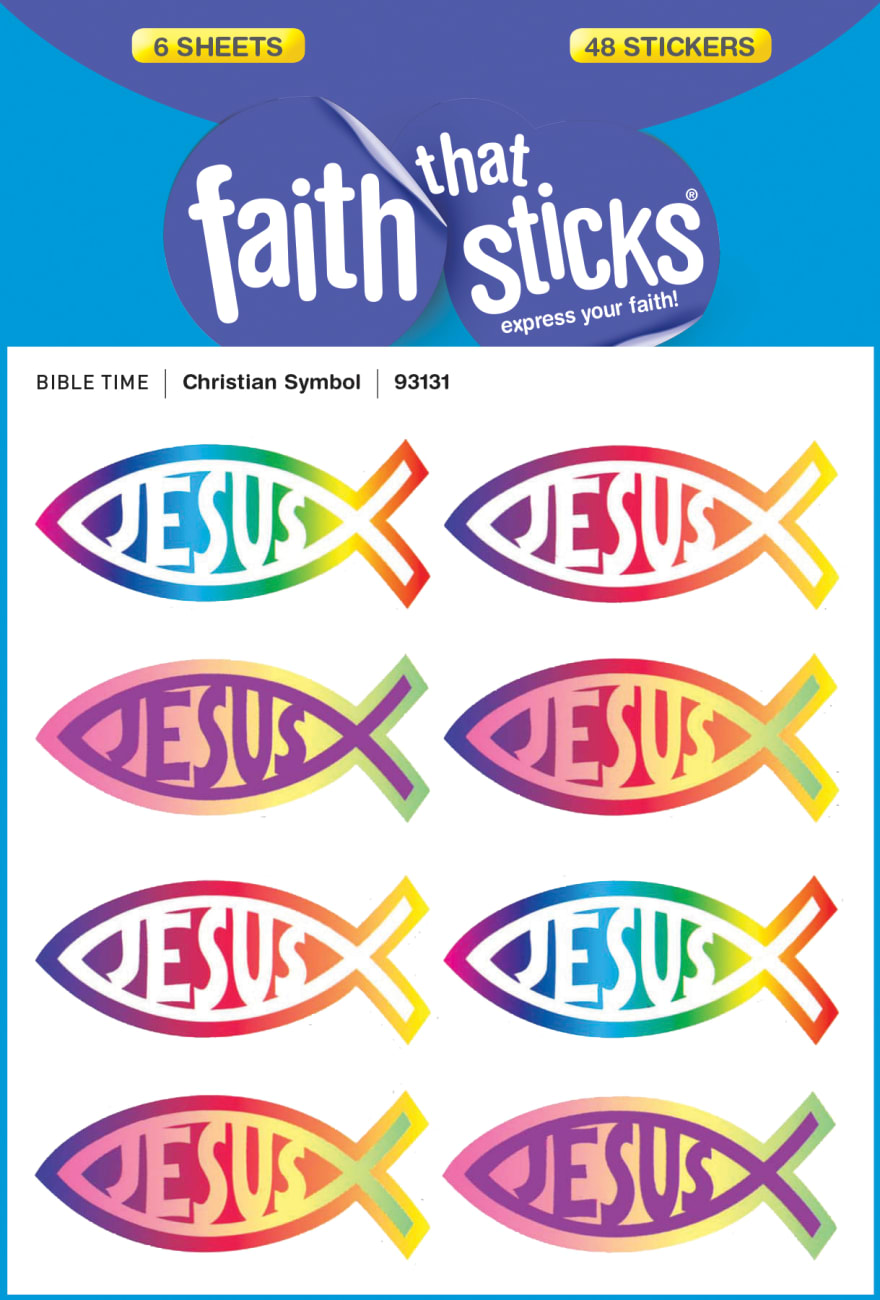 Christian Symbol (6 Sheets, 48 Stickers) (Stickers Faith That Sticks Series) Stickers