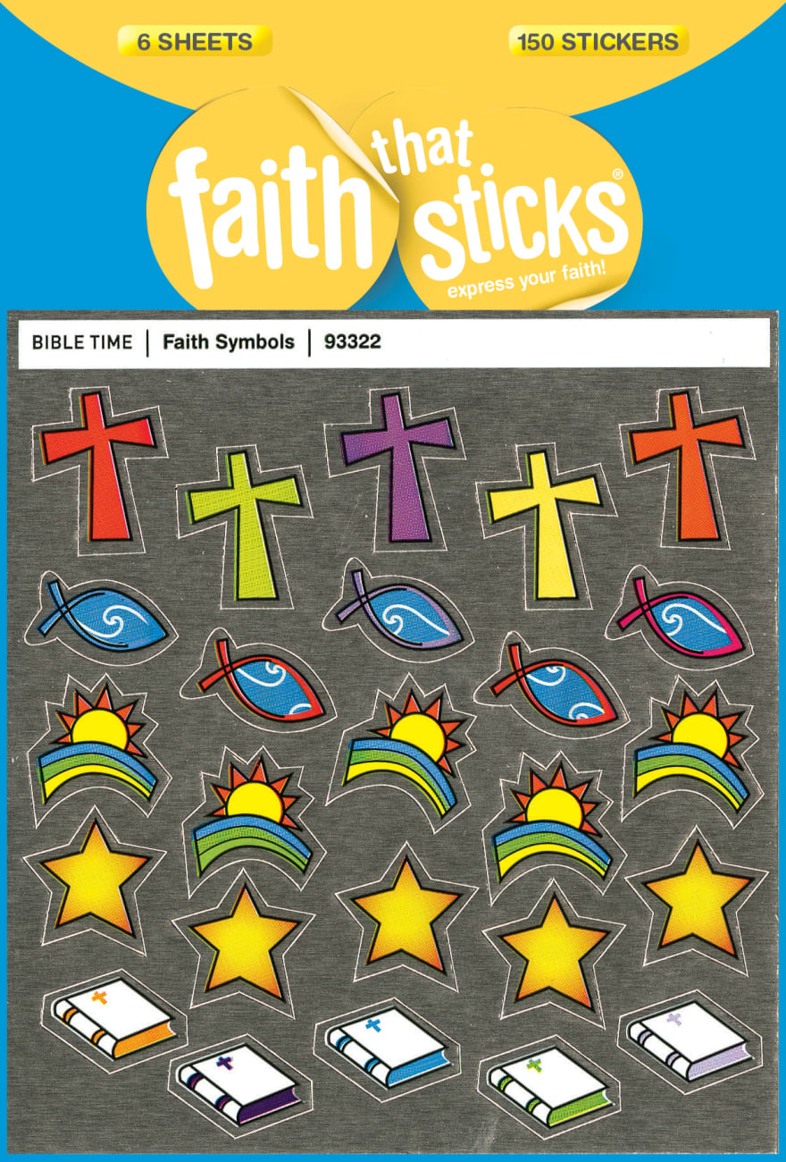 Faith Symbols (6 Sheets, 150 Stickers) (Stickers Faith That Sticks Series) Stickers
