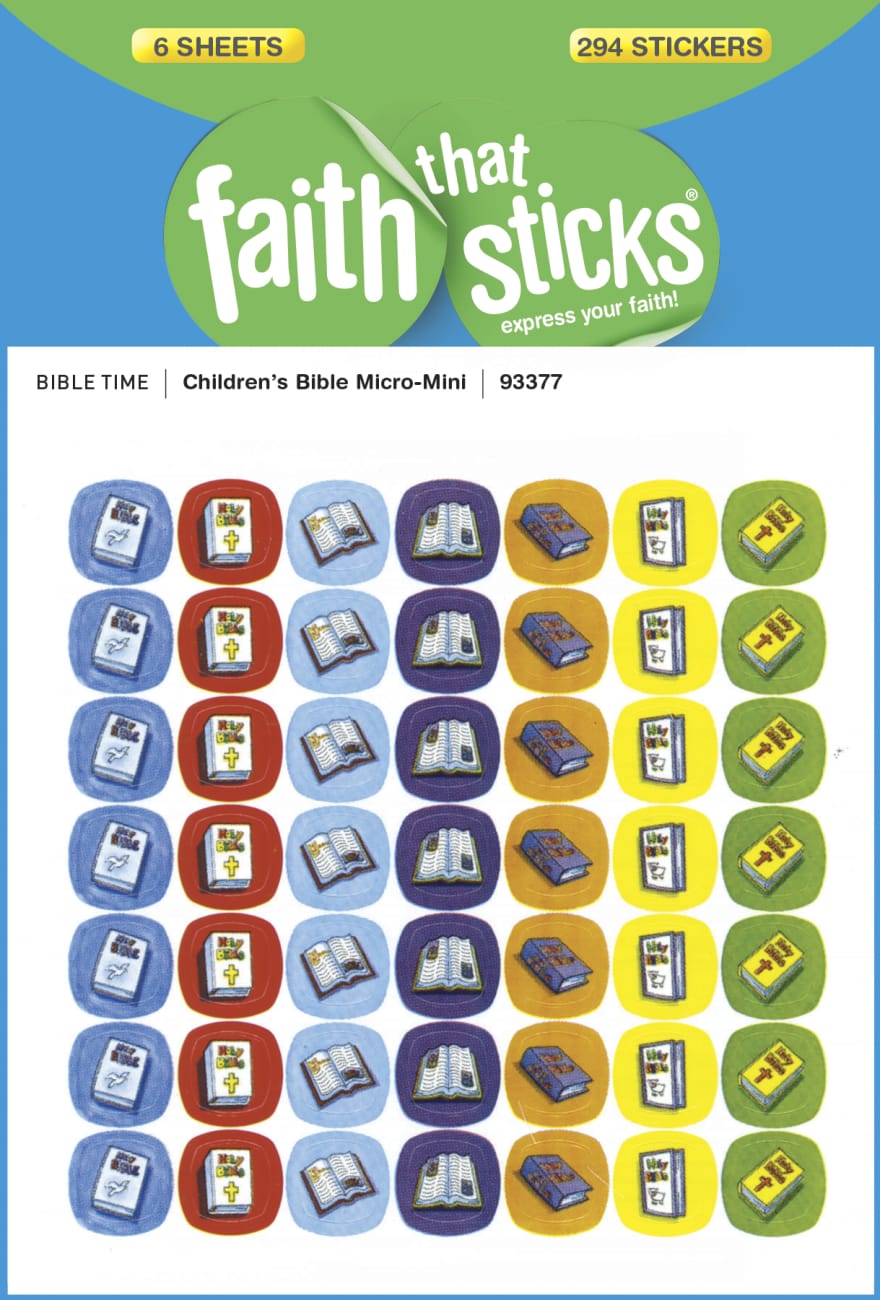 Children's Bible Micro-Mini (6 Sheets, 294 Stickers) (Stickers Faith That Sticks Series) Stickers