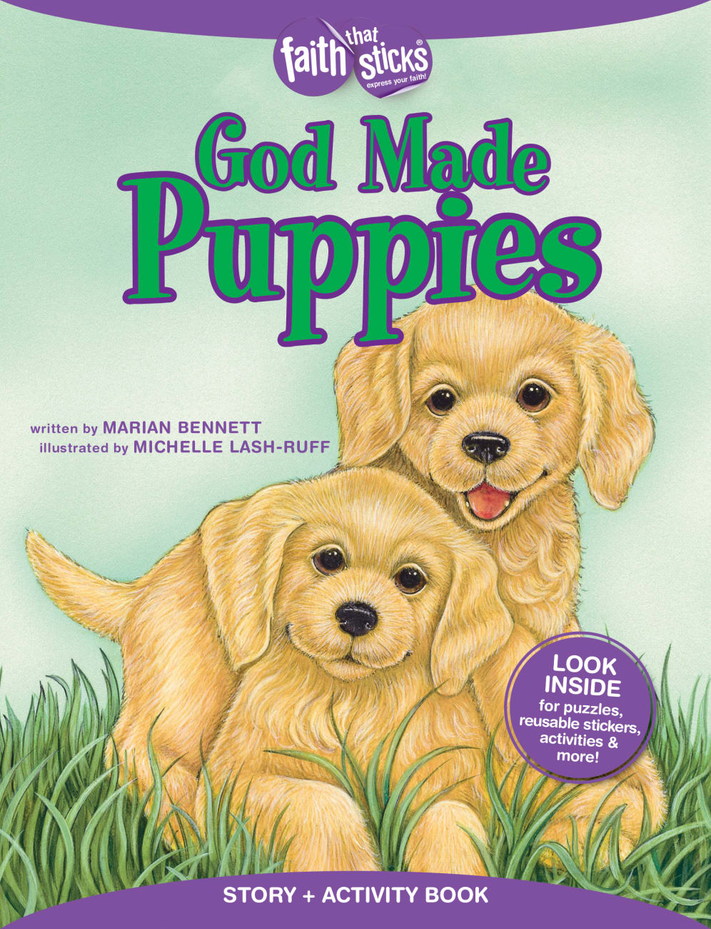 God Made Puppies (Incl. Stickers & Puzzles) (Faith That Sticks Story & Activity Book Series) Paperback