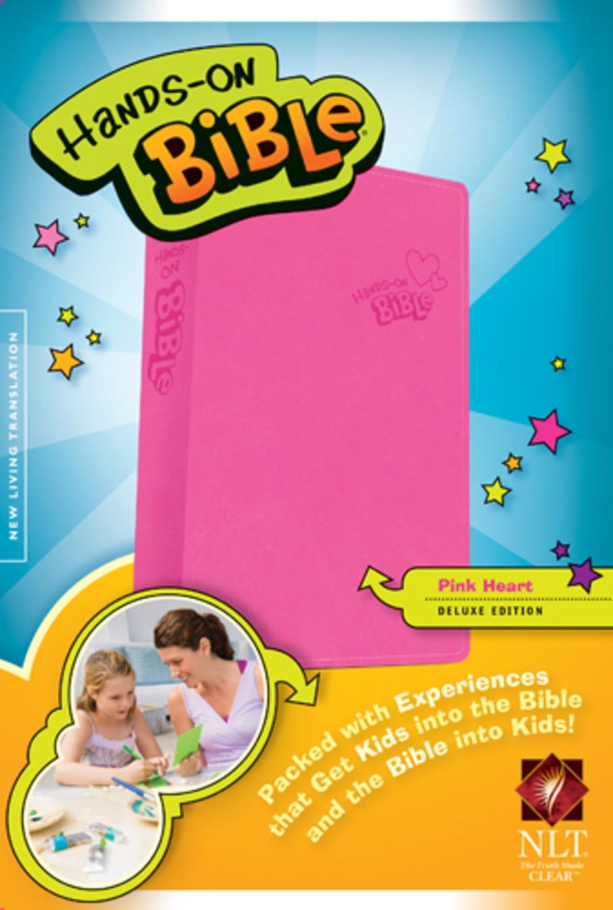 NLT Hands-On Bible Pink Heart (Black Letter Edition) Imitation Leather