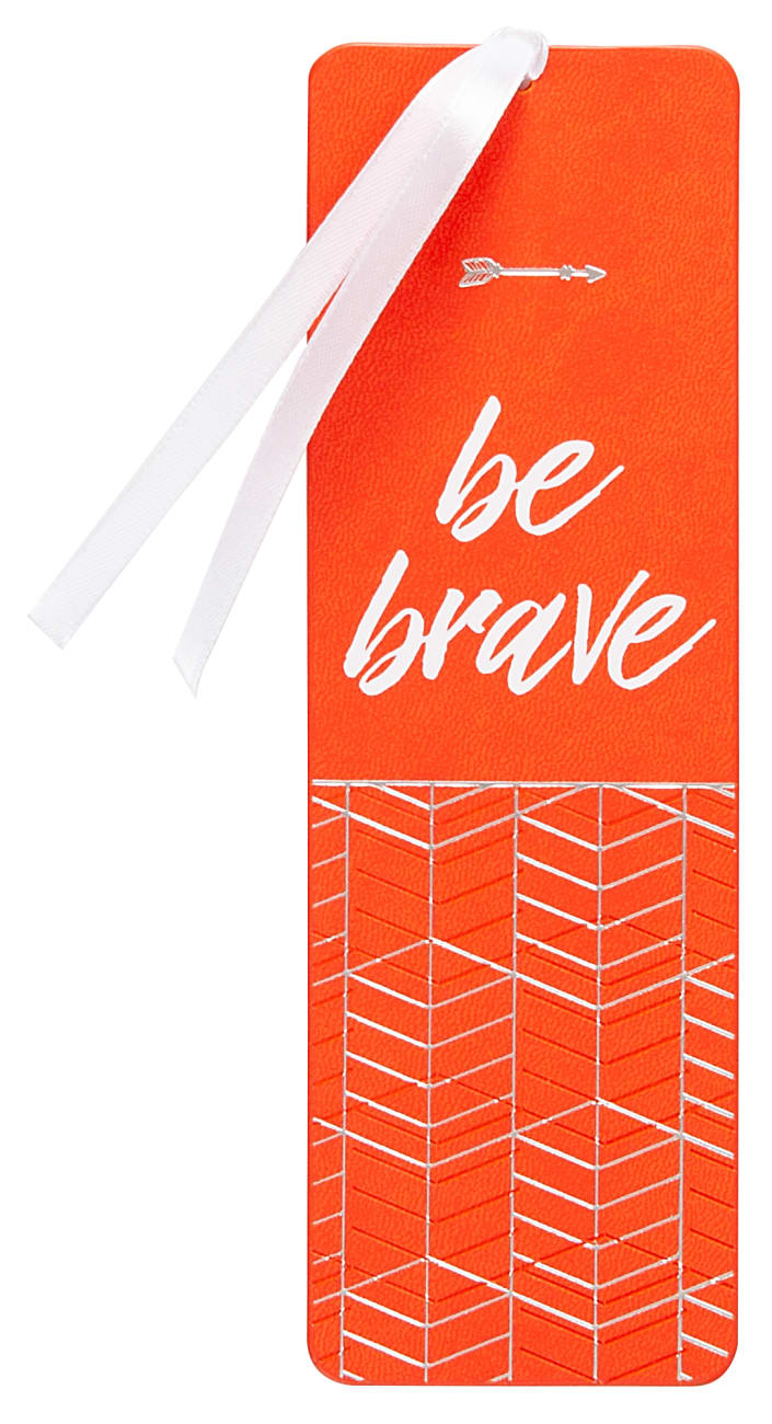 Bookmark Faux Leather: Be Brave Stationery