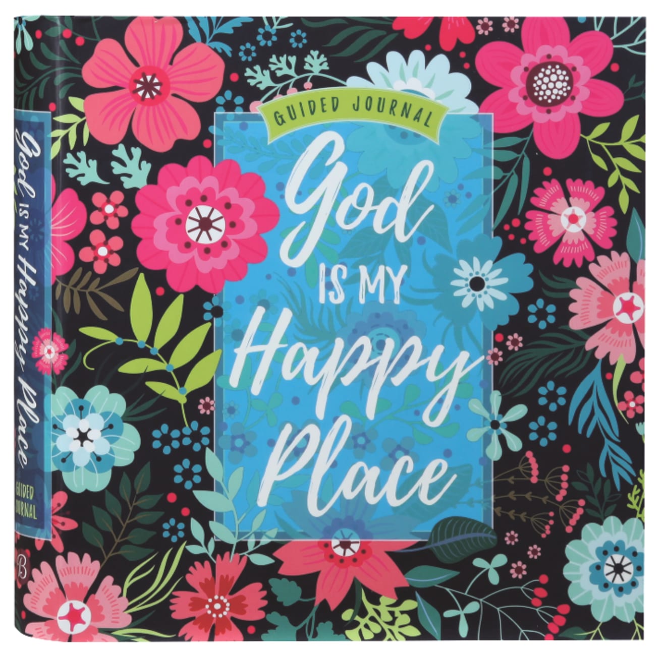 Guided Journal: God is My Happy Place (Floral) Flexi Back
