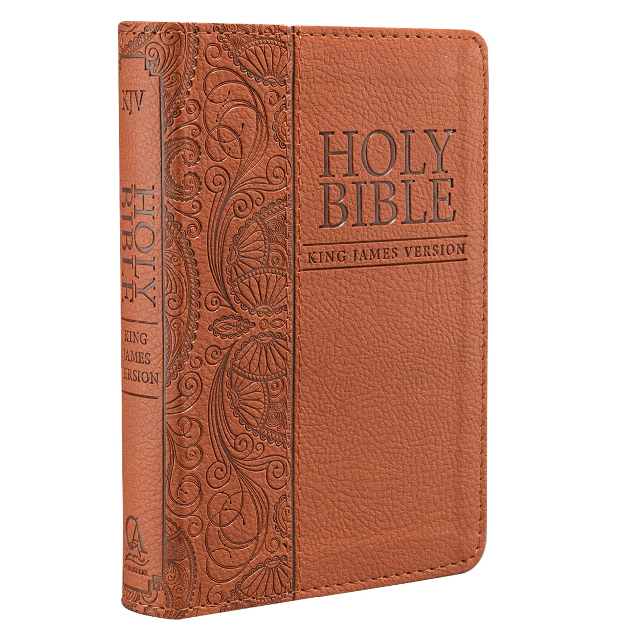 KJV Mini Pocket Bible Tan (Red Letter Edition) Imitation Leather