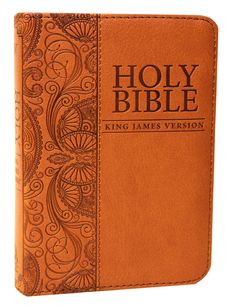 KJV Mini Pocket Bible Tan (Red Letter Edition) Imitation Leather