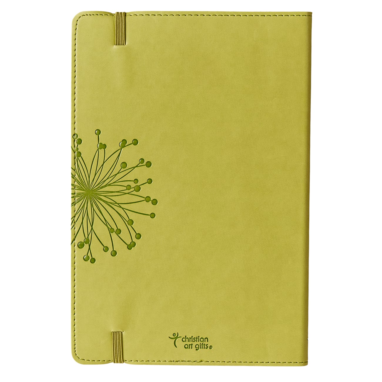 Journal: Strength & Song, Lime Green With Elastic Closure Imitation Leather