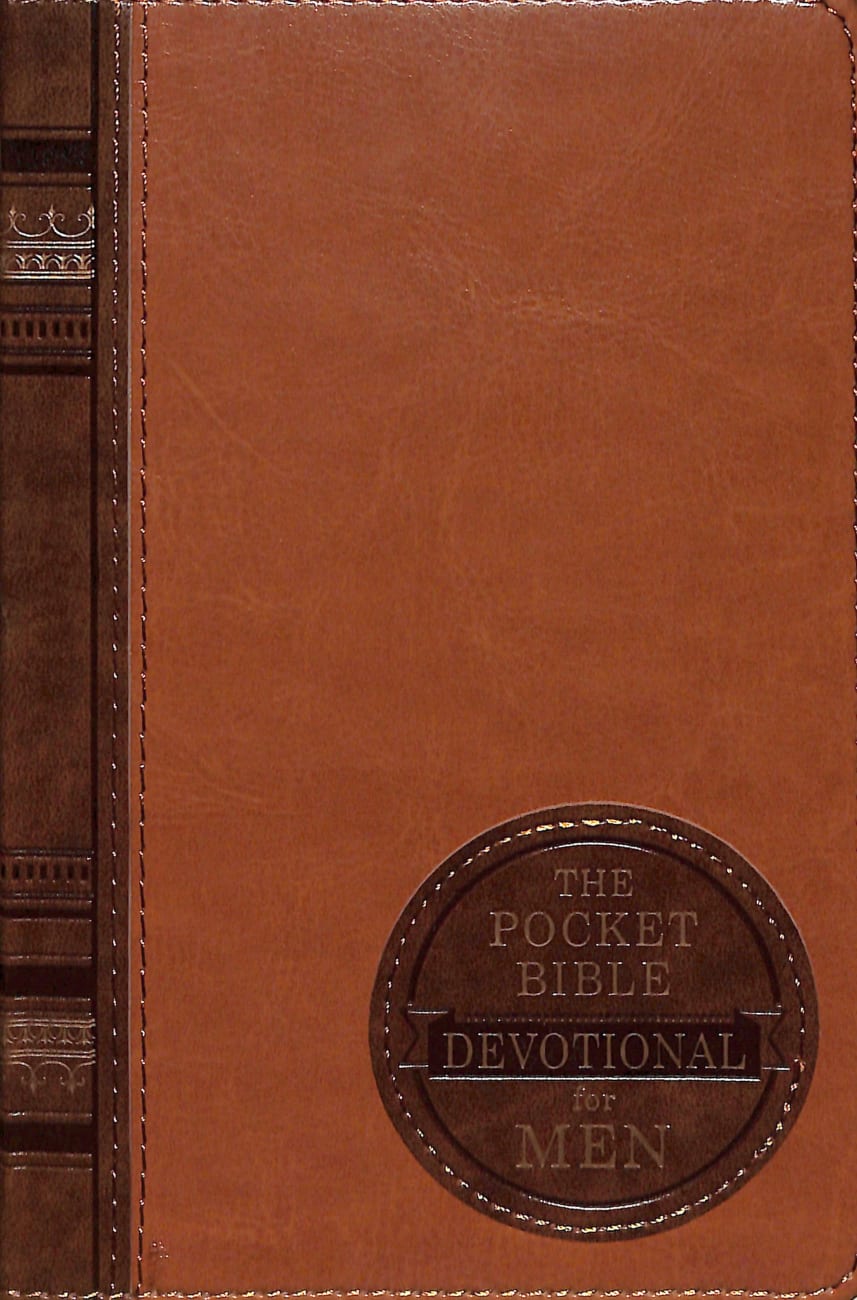 Pocket Bible Devotional For Men (365 Daily Devotions Series) Imitation Leather
