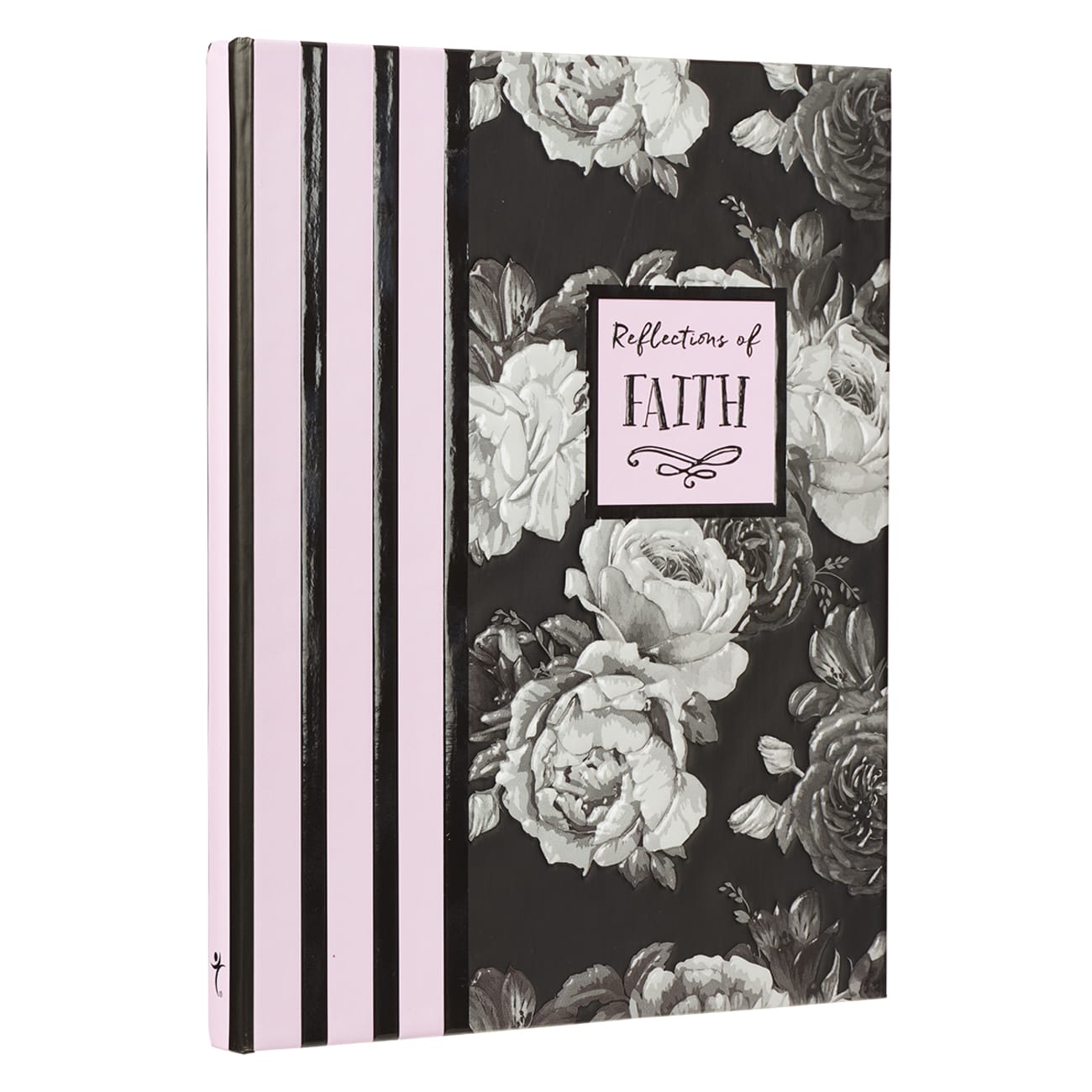 Botanical Journal: Reflections of Faith, Pink/Black/White/Roses Hardback
