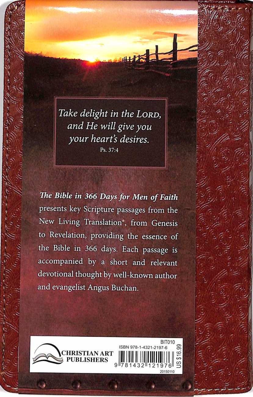 The Bible in 366 Days For Men of Faith Imitation Leather