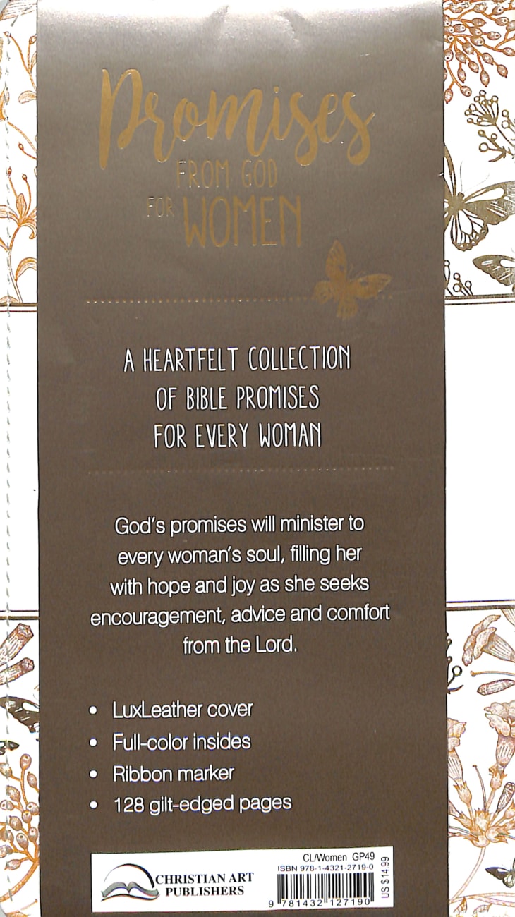 Promises From God For Women, Butterflies/Floral Luxleather Imitation Leather
