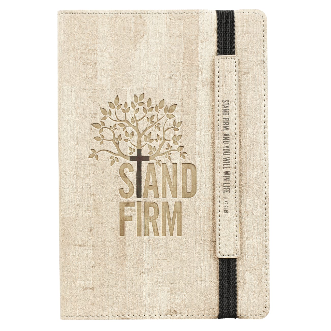 Dot Grid Journal: Stand Firm, Sand With Elastic Closure Imitation Leather
