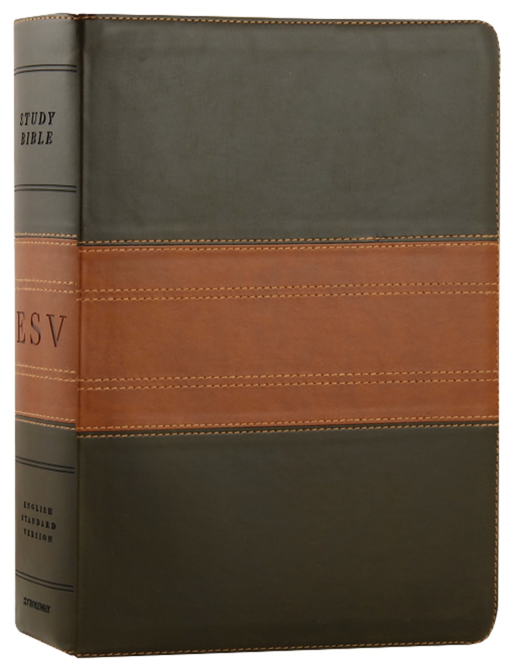 ESV Study Bible Forest/Tan Trail Design (Black Letter Edition) Imitation Leather