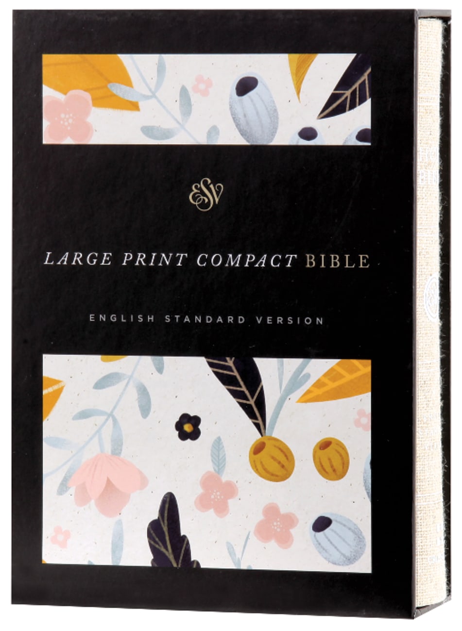 ESV Large Print Compact Bible Spring Bloom (Red Letter Edition) Hardback