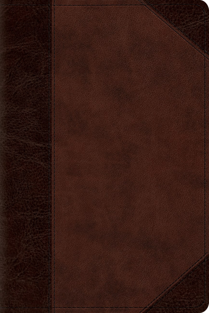 ESV Personal Reference Bible Trutone Brown/Walnut Portfolio Design (Black Letter Edition) Imitation Leather