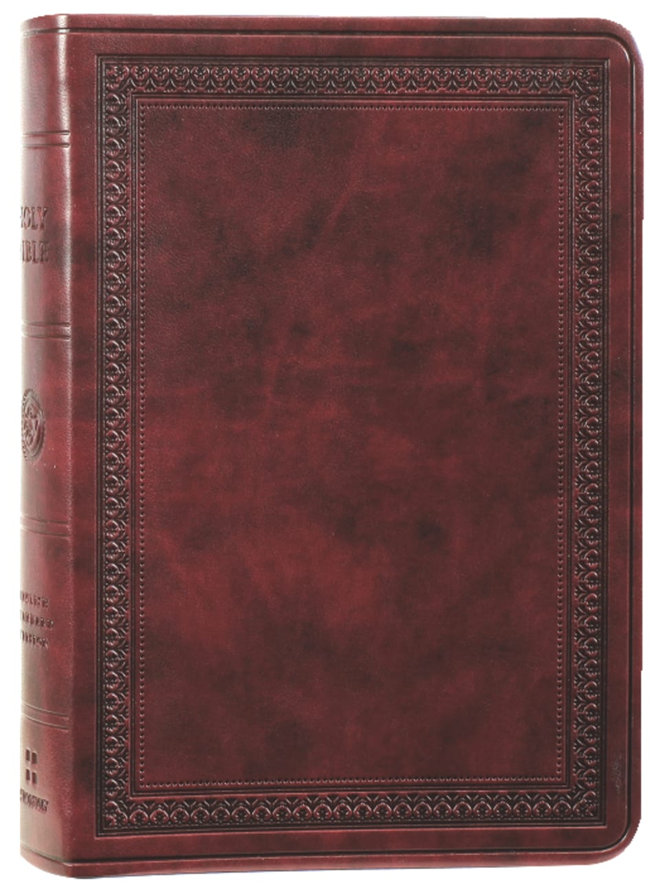 ESV Value Large Print Compact Bible Mahogany Border Design (Black Letter Edition) Imitation Leather