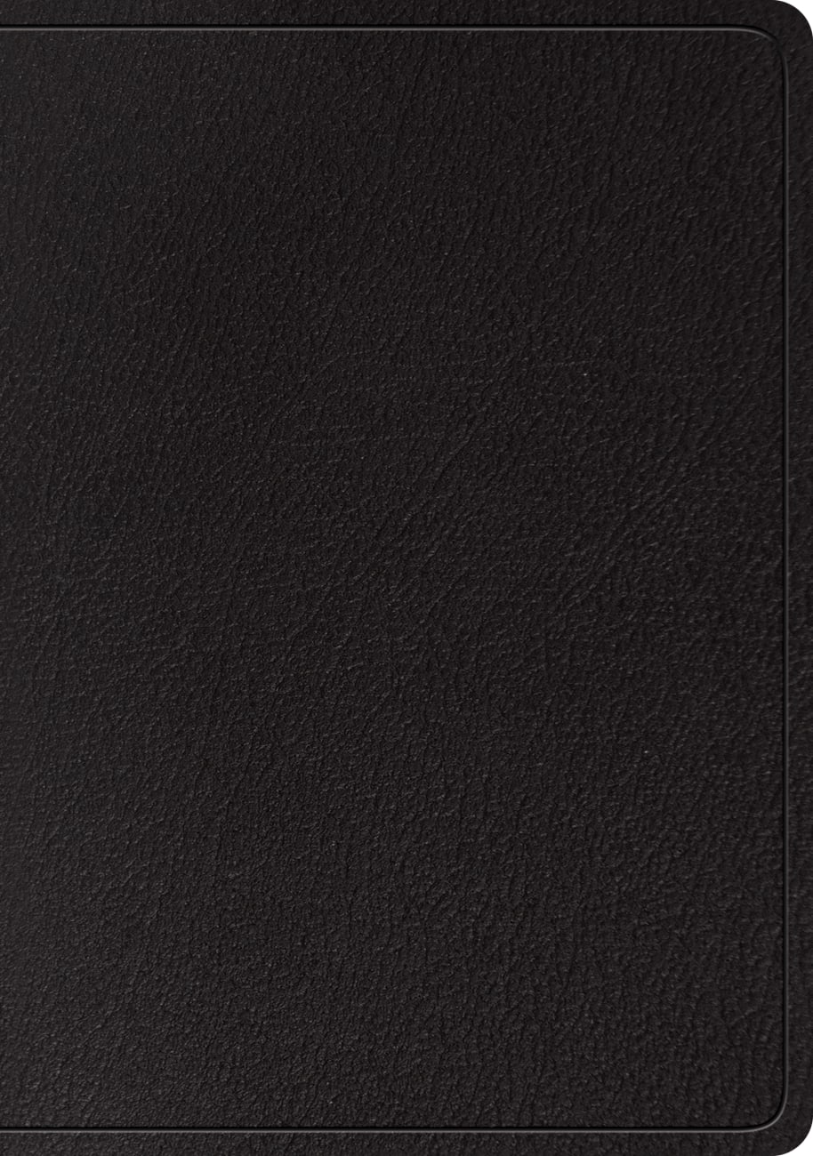 ESV Large Print Wide Margin Bible Black (Black Letter Edition) Genuine Leather