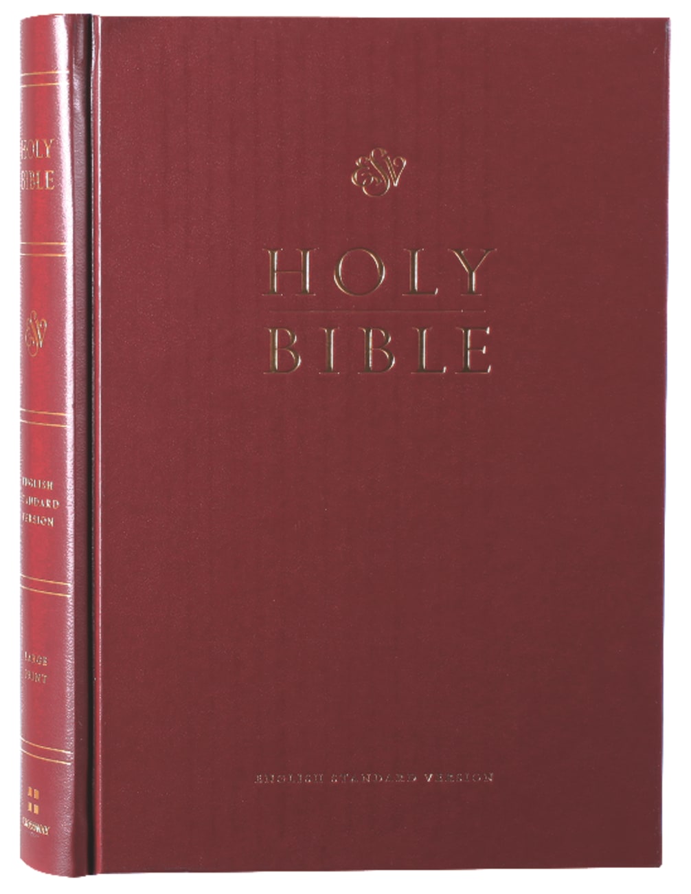 ESV Pew and Worship Bible Large Print Burgundy (Black Letter Edition) Hardback