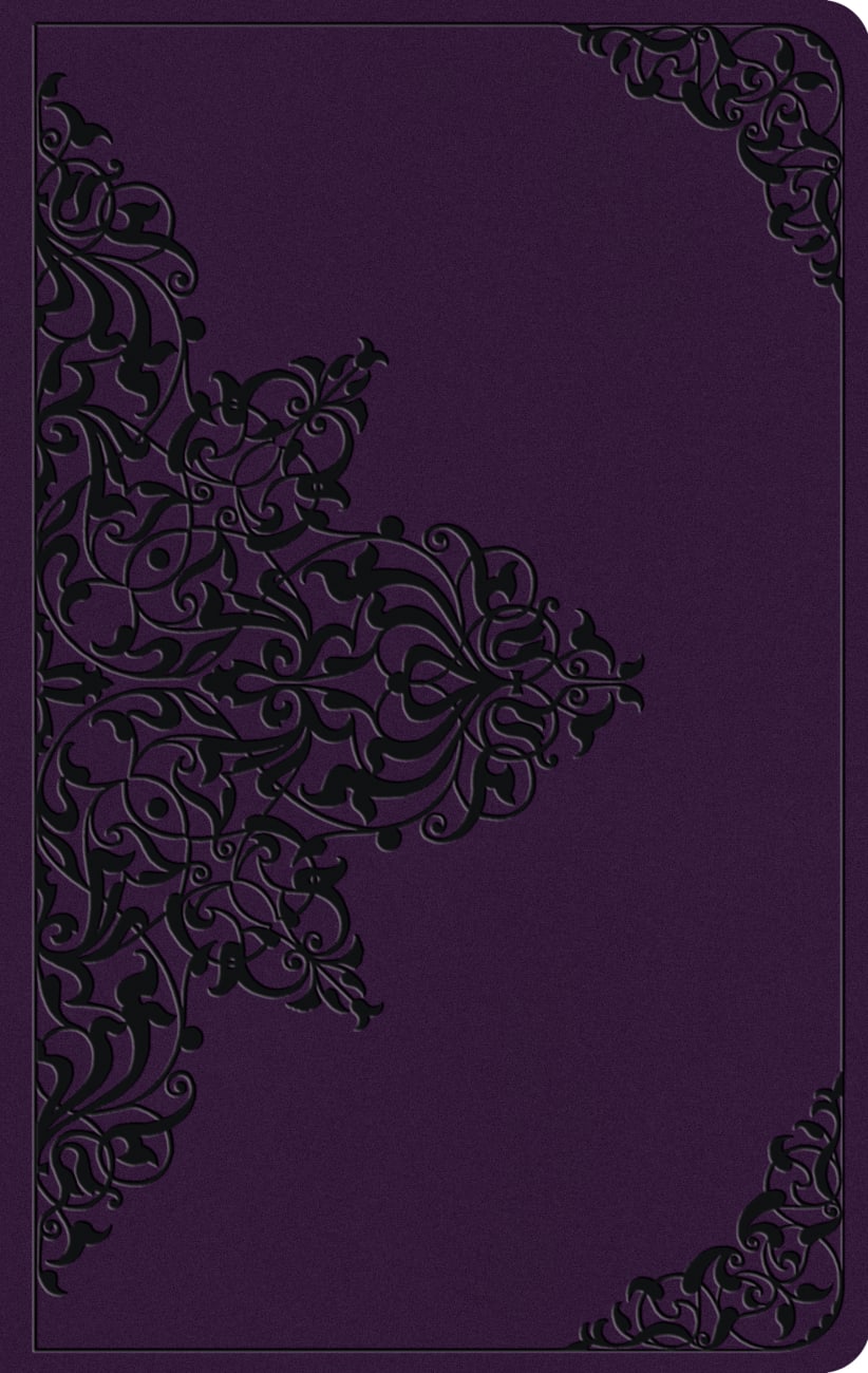 ESV Large Print Value Thinline Bible Lavender Filigree Design (Black Letter Edition) Imitation Leather