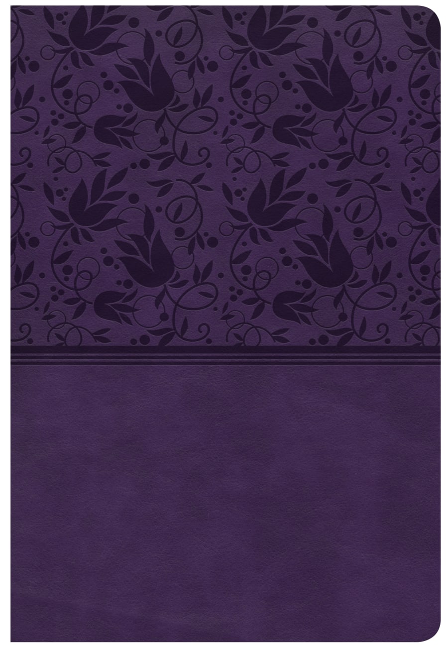 CSB Giant Print Reference Bible Purple (Red Letter Edition) Imitation Leather