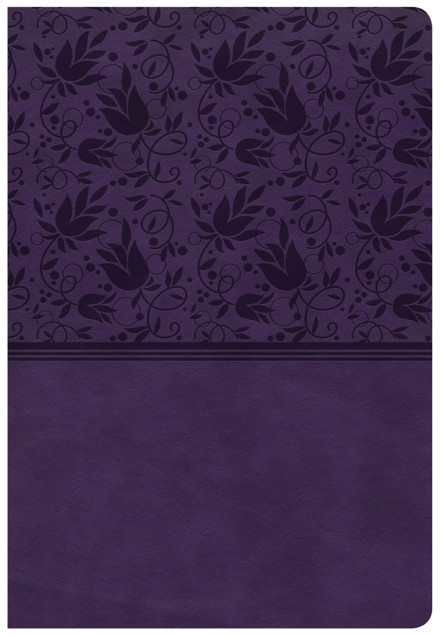 CSB Super Giant Print Reference Bible Purple Imitation Leather