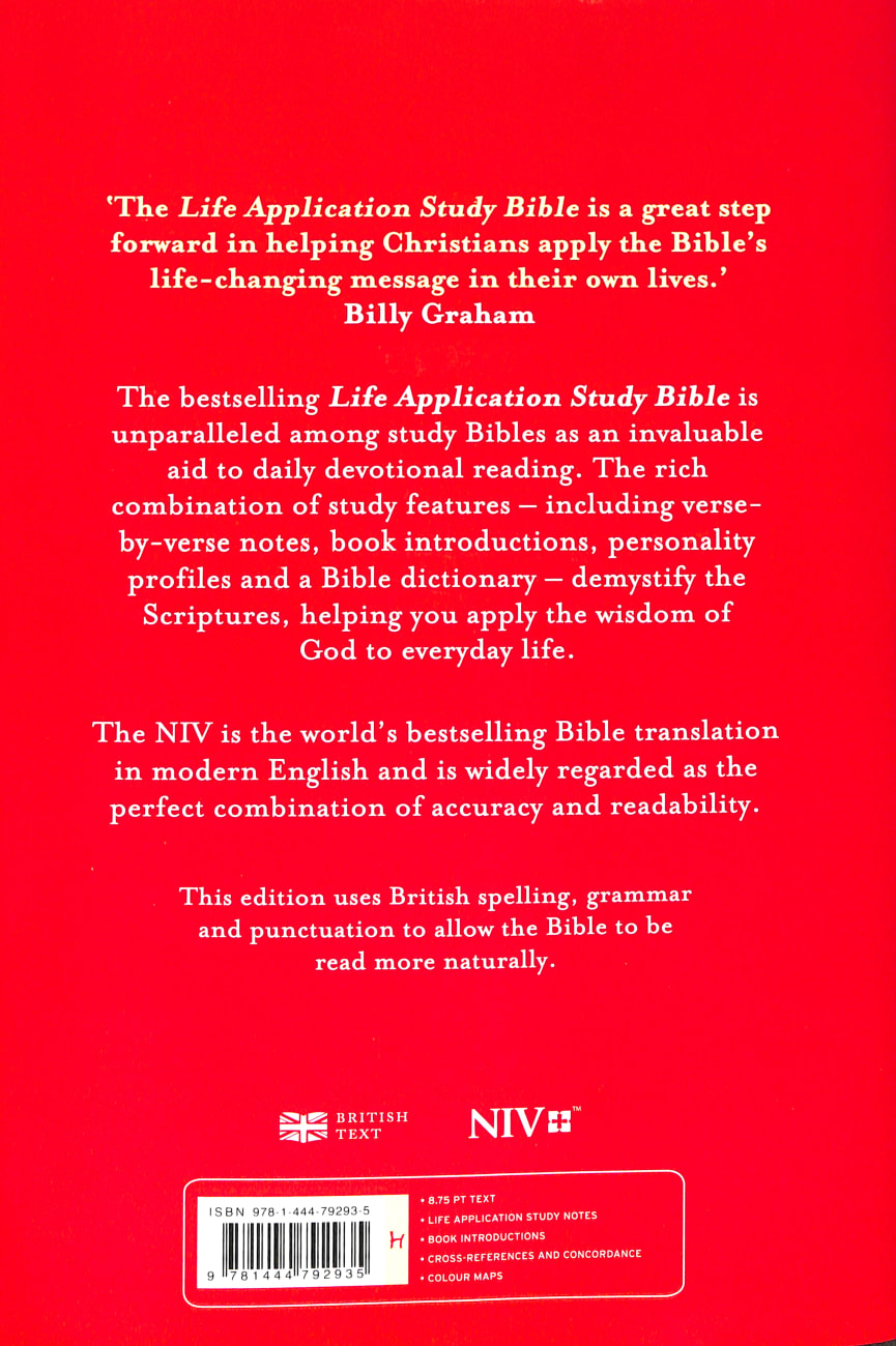 NIV Life Application Study Bible (Anglicised) Hardback