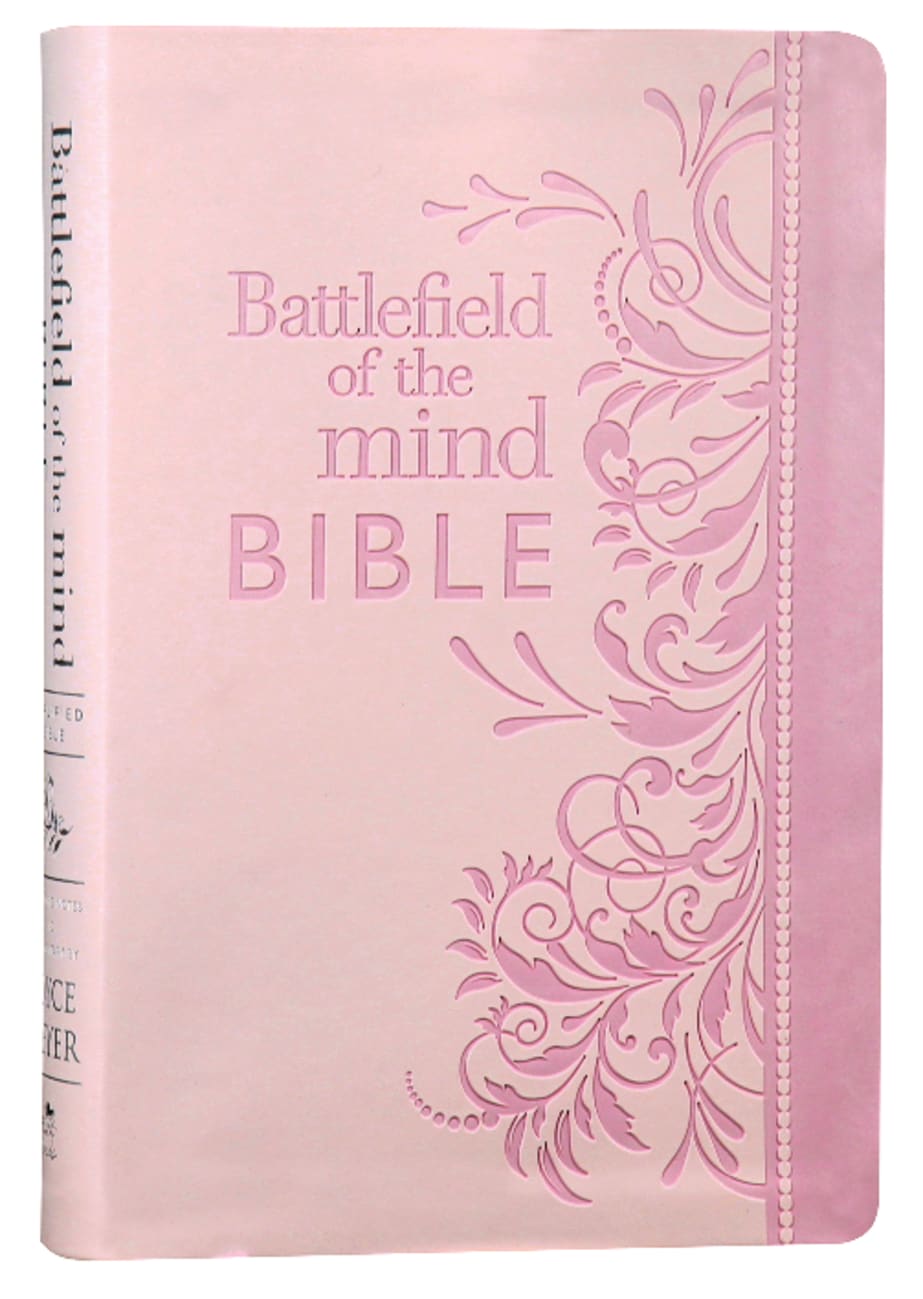 Amplified Battlefield of the Mind Bible Pink Imitation Leather