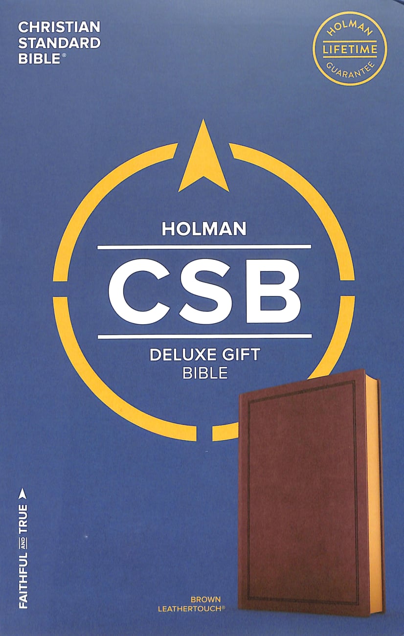CSB Deluxe Gift Bible Brown Imitation Leather
