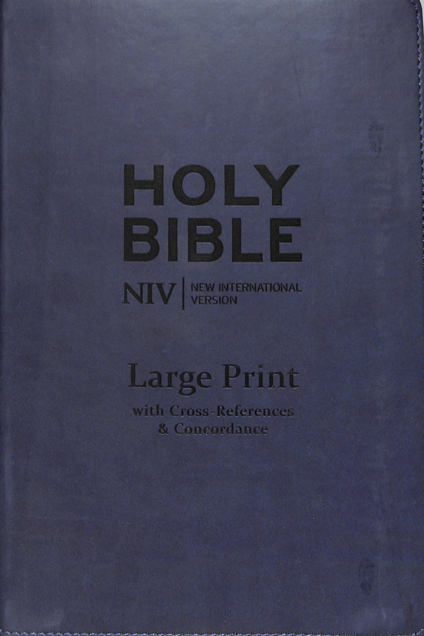 NIV Large Print Single Column Deluxe Reference Imitation Leather