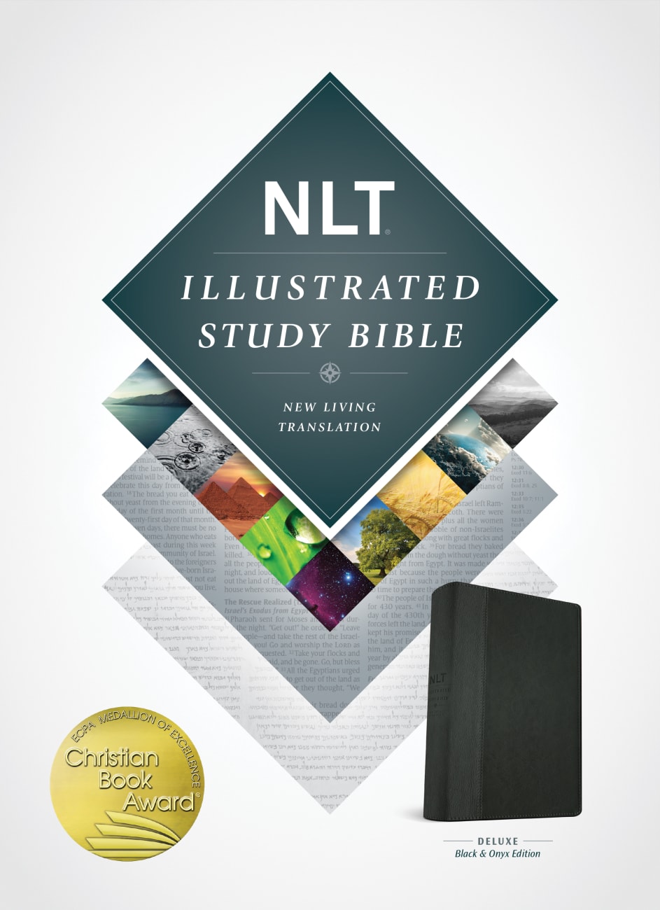 NLT Illustrated Study Bible Black/Onyx (Black Letter Edition) Imitation Leather