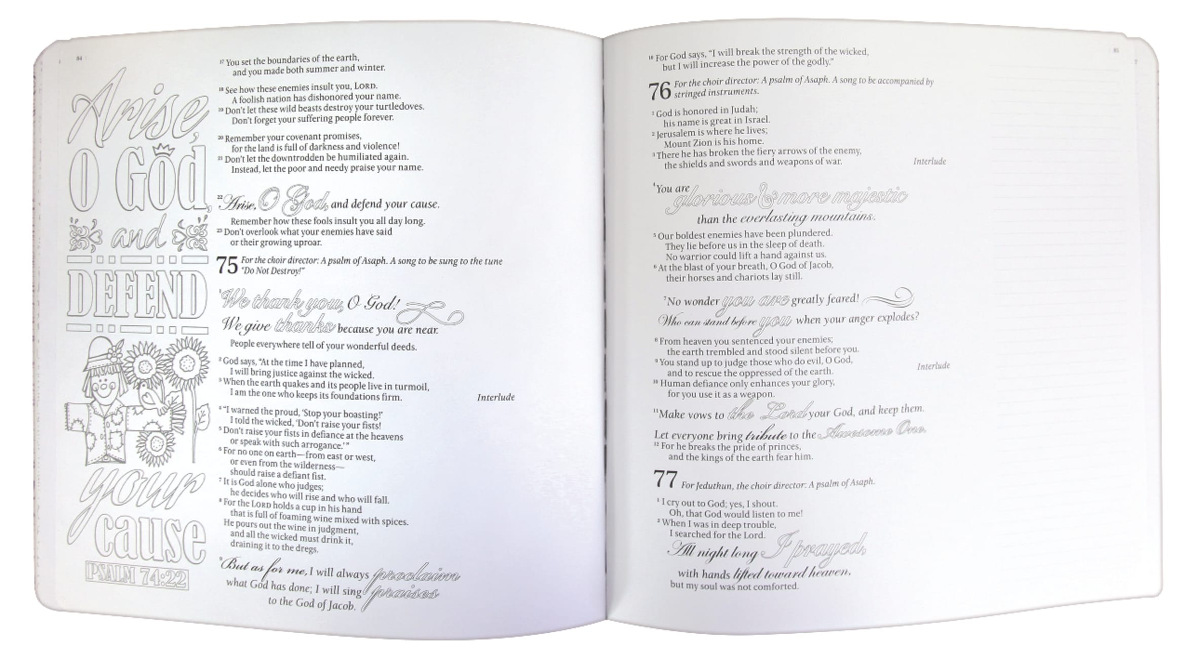 NLT Inspire Psalms Creative Journaling (Black Letter Edition) Paperback