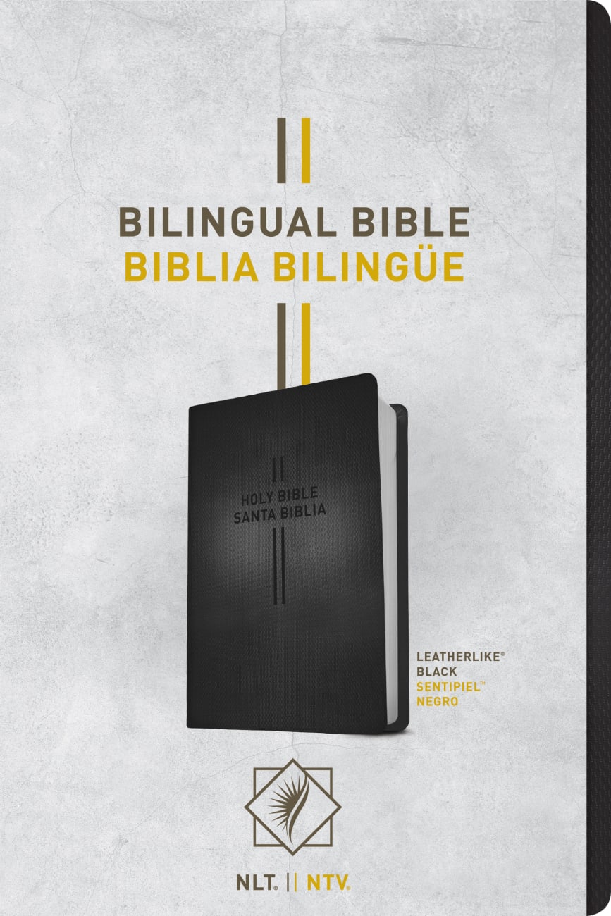 Nlt/Ntv Bilingual Bible/ Biblia Bilingue Black (Black Letter Edition) Imitation Leather