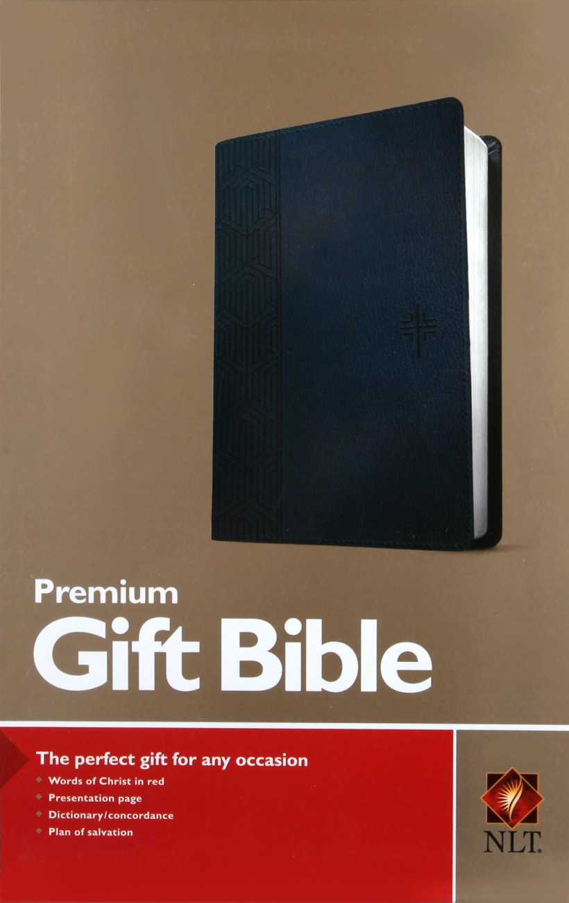NLT Premium Gift Bible Blue (Red Letter Edition) Imitation Leather