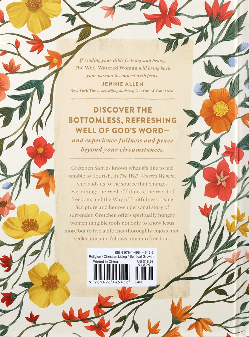 The Well-Watered Woman: Rooted in Truth, Growing in Grace, Flourishing in Faith Hardback