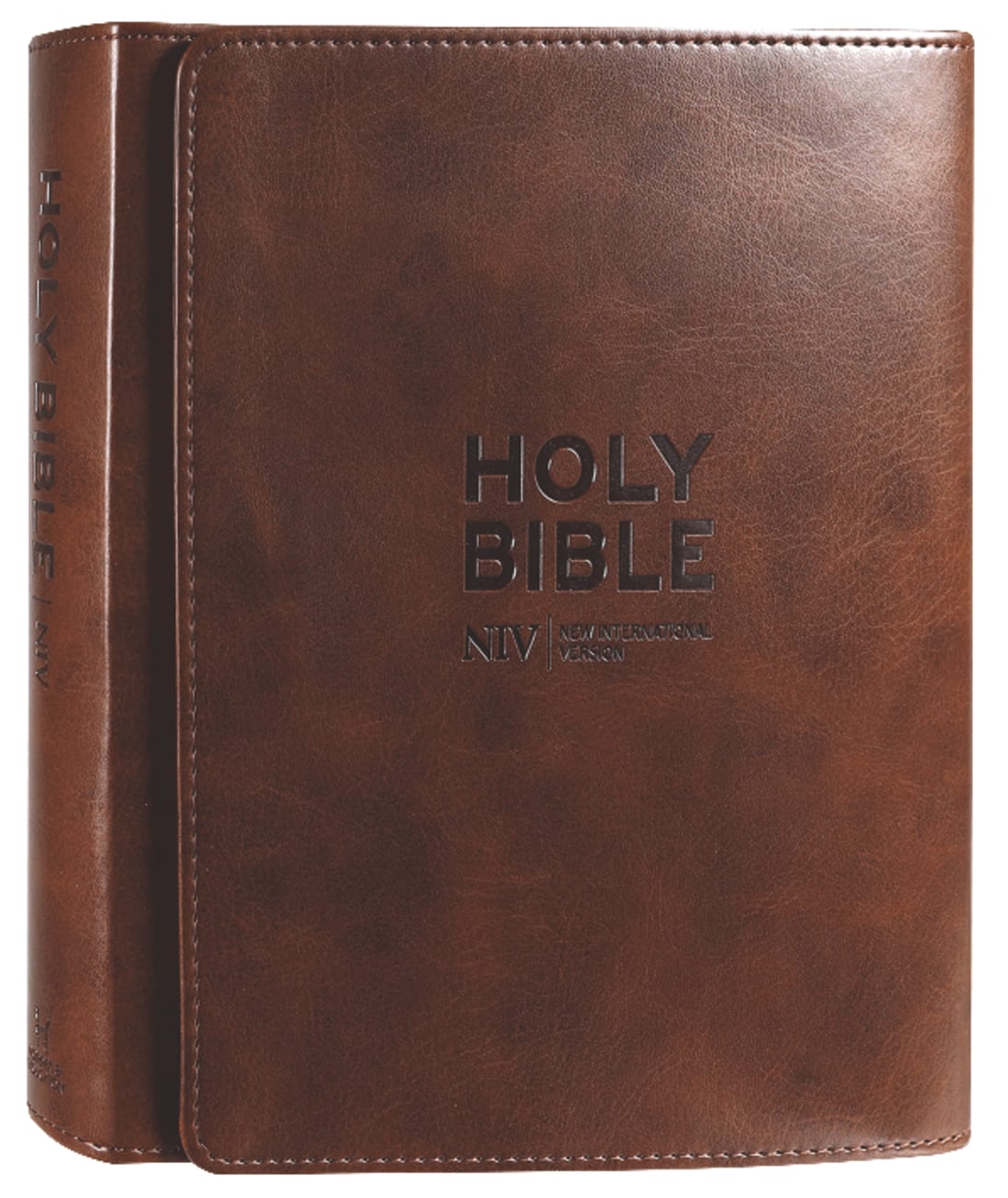 NIV Journalling Bible With Magnetic Clasp Brown Anglicised Text Imitation Leather