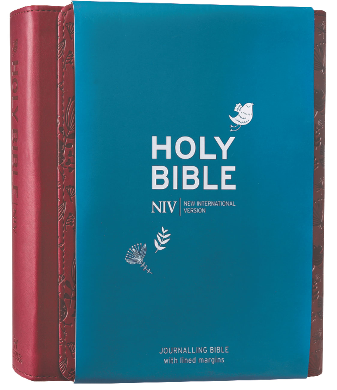 NIV Journalling Bible With Magnetic Clasp Plum Anglicised Text Flexi Back