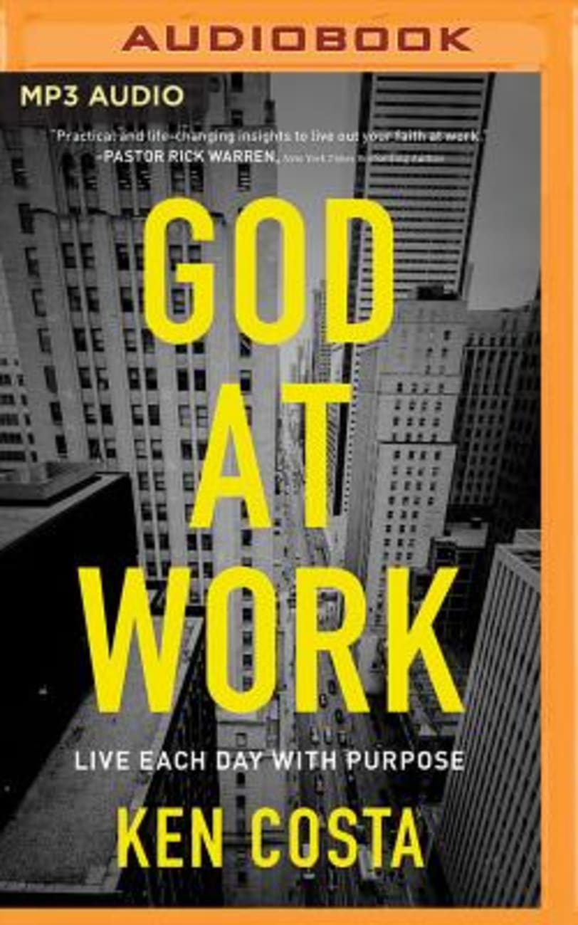 God At Work (Unabridged, Mp3) CD