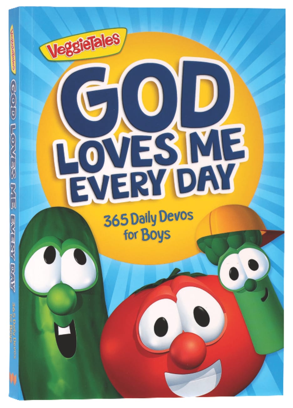 God Loves Me Every Day: 365 Daily Devos For Boys (Veggie Tales (Veggietales) Series) Paperback