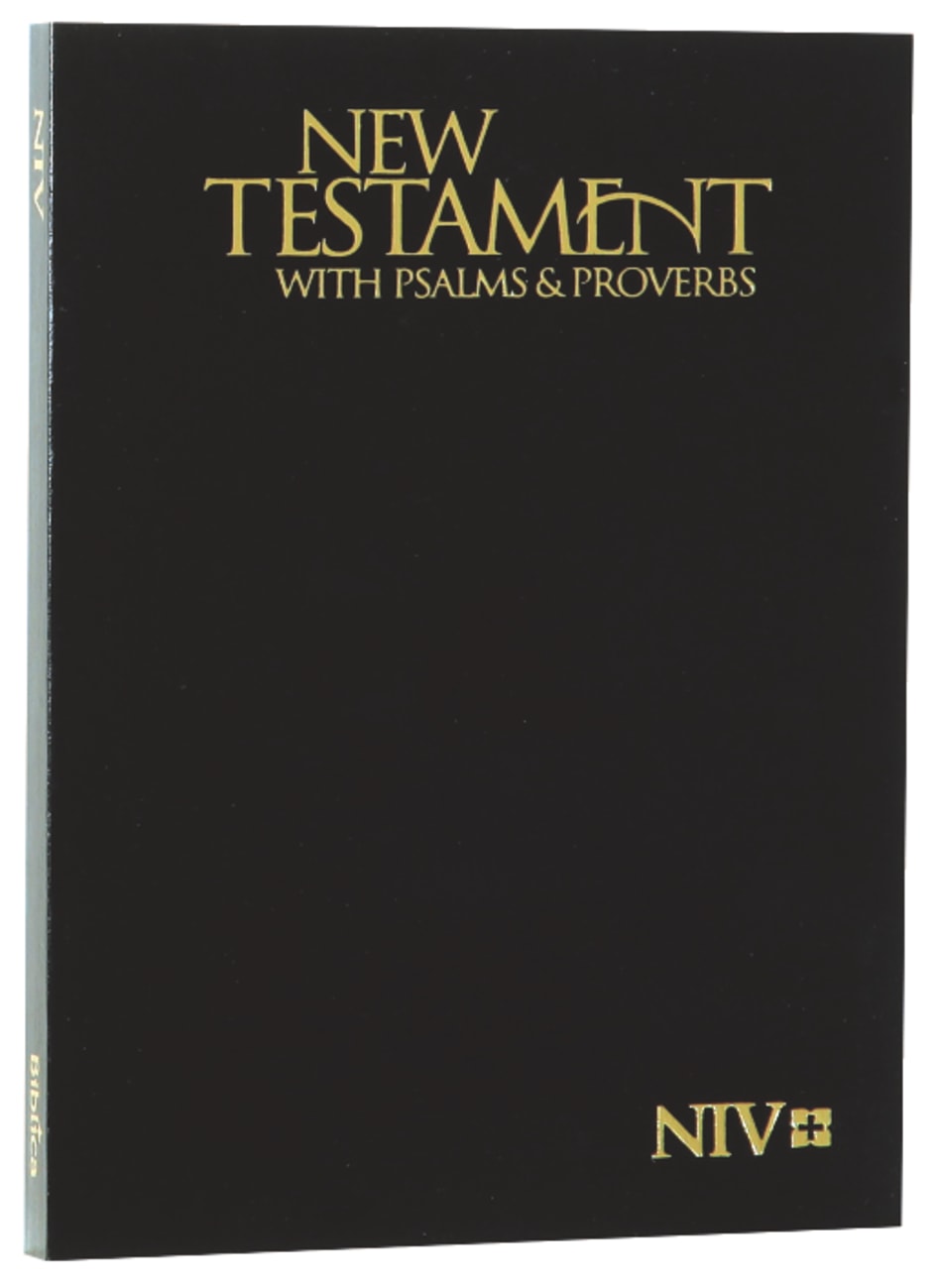 NIV Pocket New Testament With Psalms & Proverbs Black (Black Letter Edition) Paperback