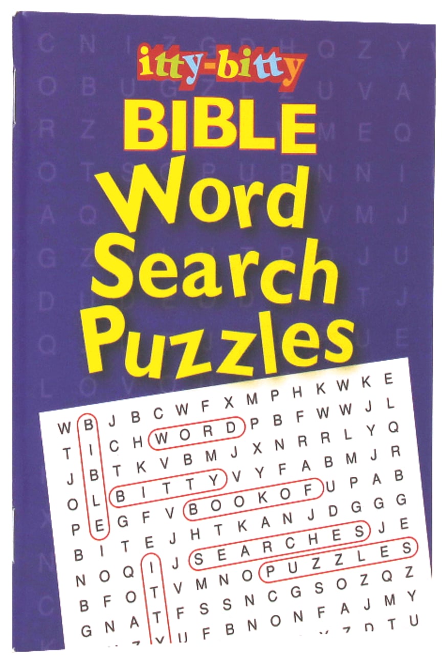 Activity Book Word Search Puzzles (Itty Bitty Bible Series) Paperback