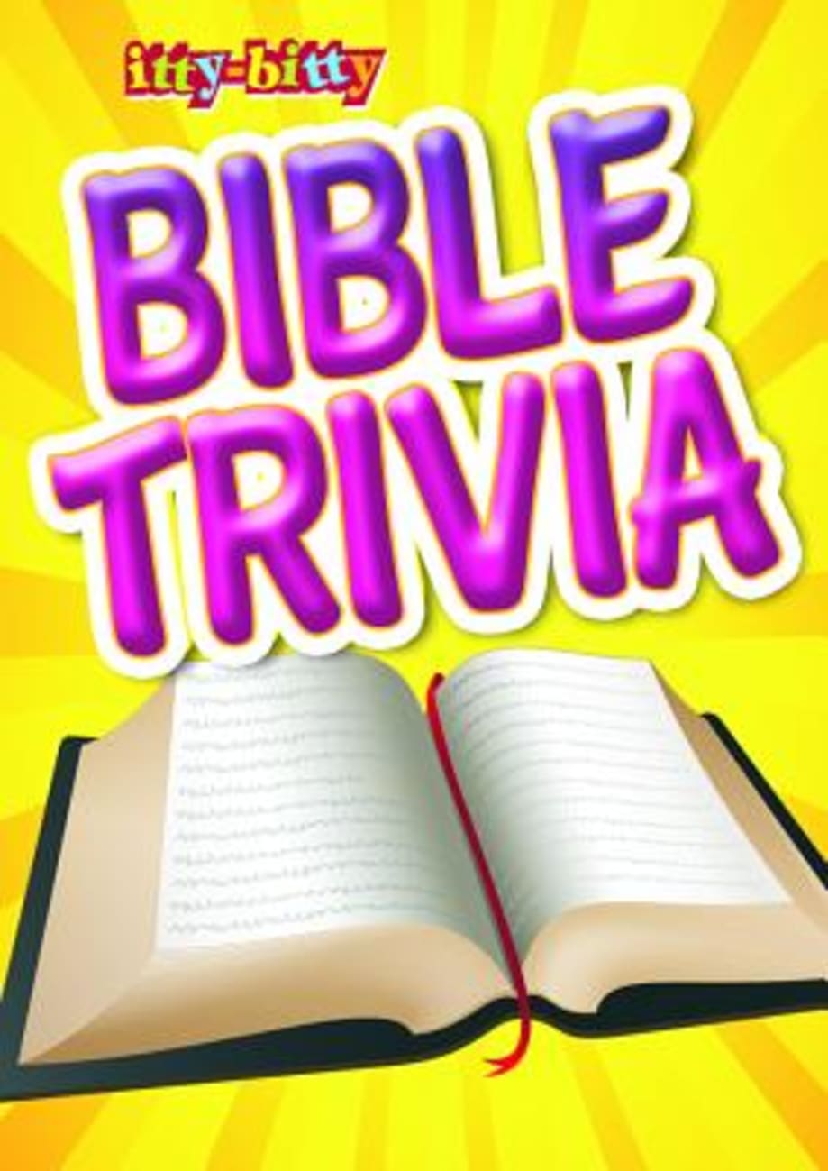 Activity Book Bible Trivia (Itty Bitty Bible Series) Paperback