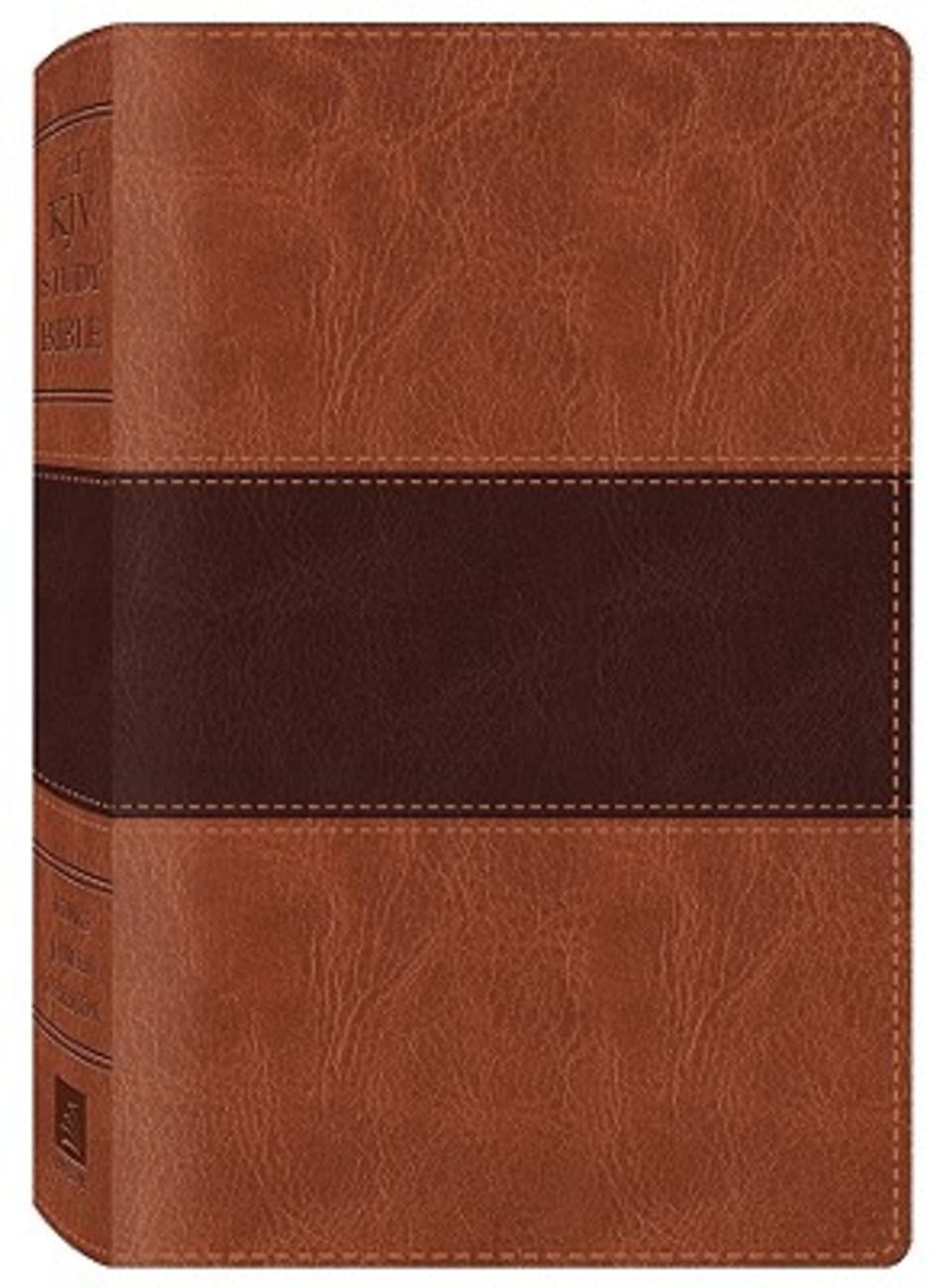 KJV Study Bible Brown Dicarta Imitation Leather